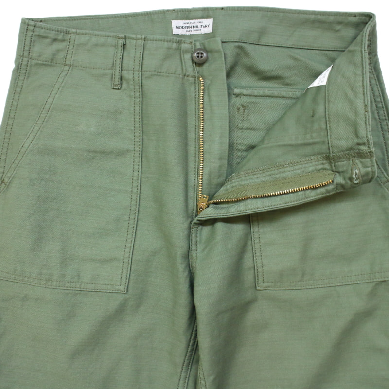 [JAPAN BLUE JEANS] JB1500 モダンミリタリーベイカーパンツ：OD（OLIVE）