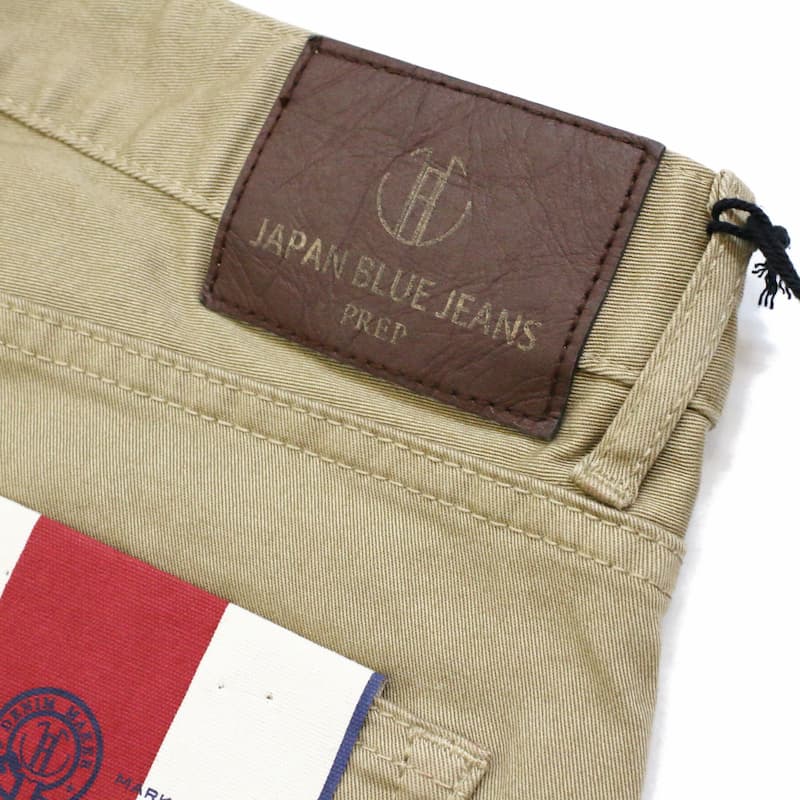 [JAPAN BLUE JEANS] J6121 5ポケット「プレップ」ストレッチチノ：BEIGE