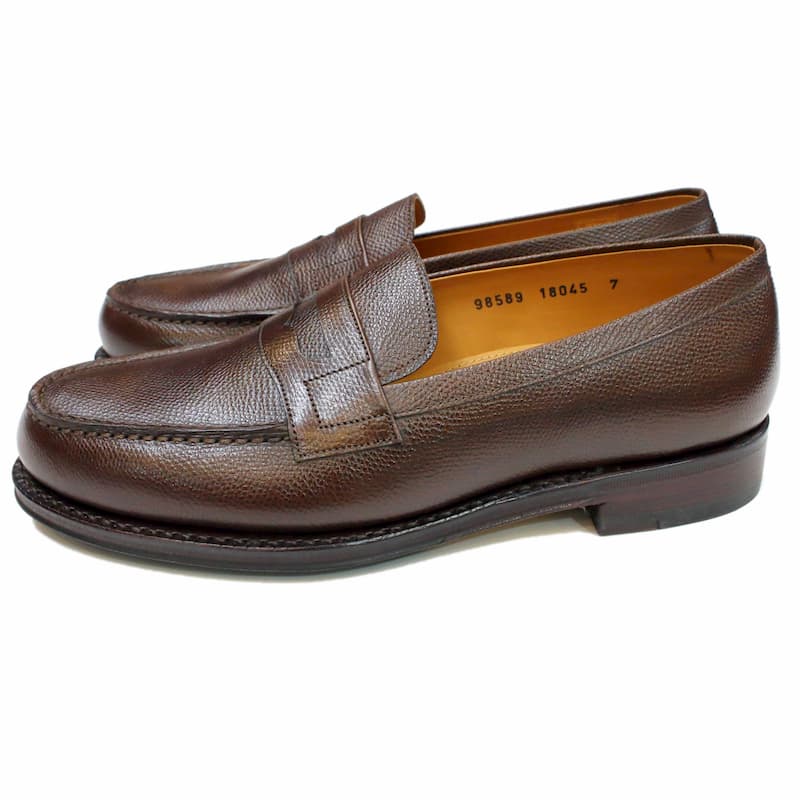 [Jalan Sriwijaya] 98589 コインローファー：KARA GRAIN CALF BROWN