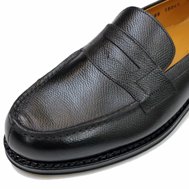 [Jalan Sriwijaya] 98589 コインローファー：KARA GRAIN CALF BLACK