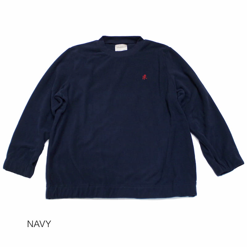 [Gramicci UNISEX] FLEECE CREW NECK SHIRTS｜GUJK-20F049 /IVORY/ NAVY/ BLACK