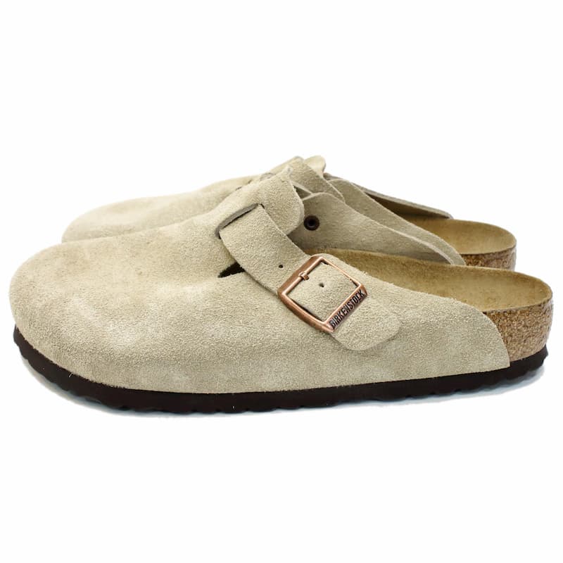 [BIRKENSTOCK] ボストン スエード ソフトフットベット：TAUPE