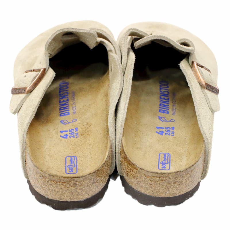 [BIRKENSTOCK] ボストン スエード ソフトフットベット：TAUPE