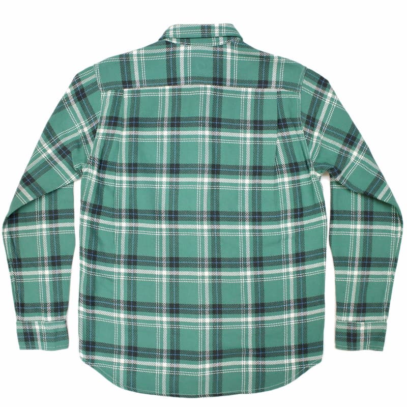 [FIVE BROTHER] ヘビーフランネル ワークシャツ：GREEN CHECK（グリーンチェック）
