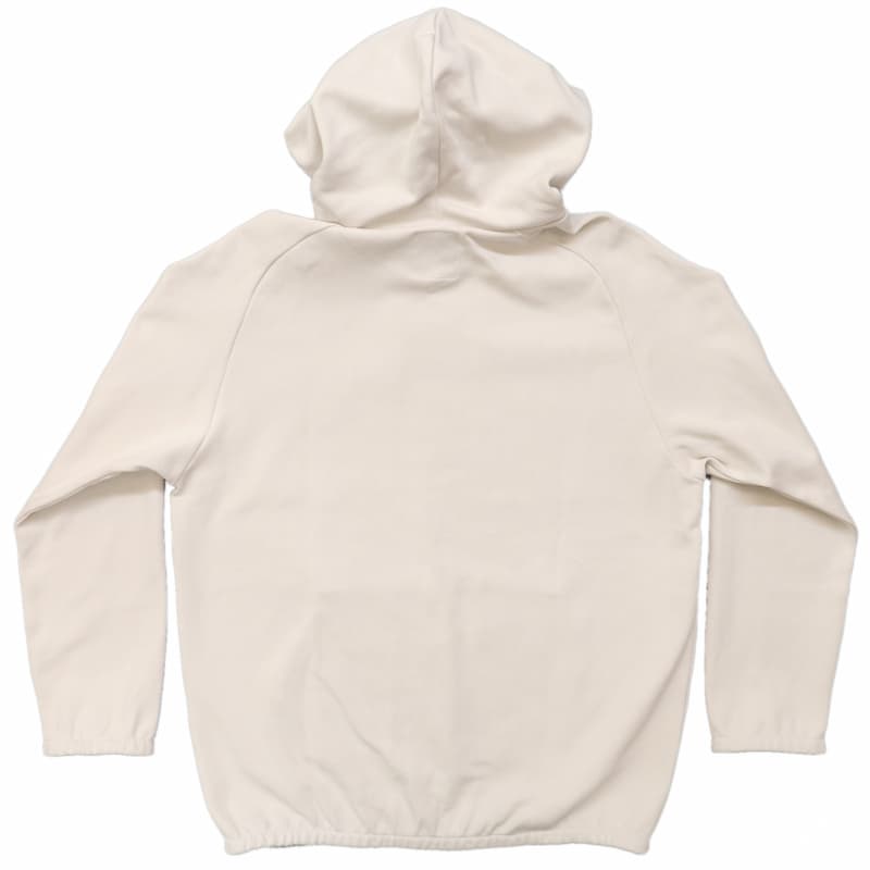 [RE clothing] コットンジャージ プルオーバーパーカー：WHITE