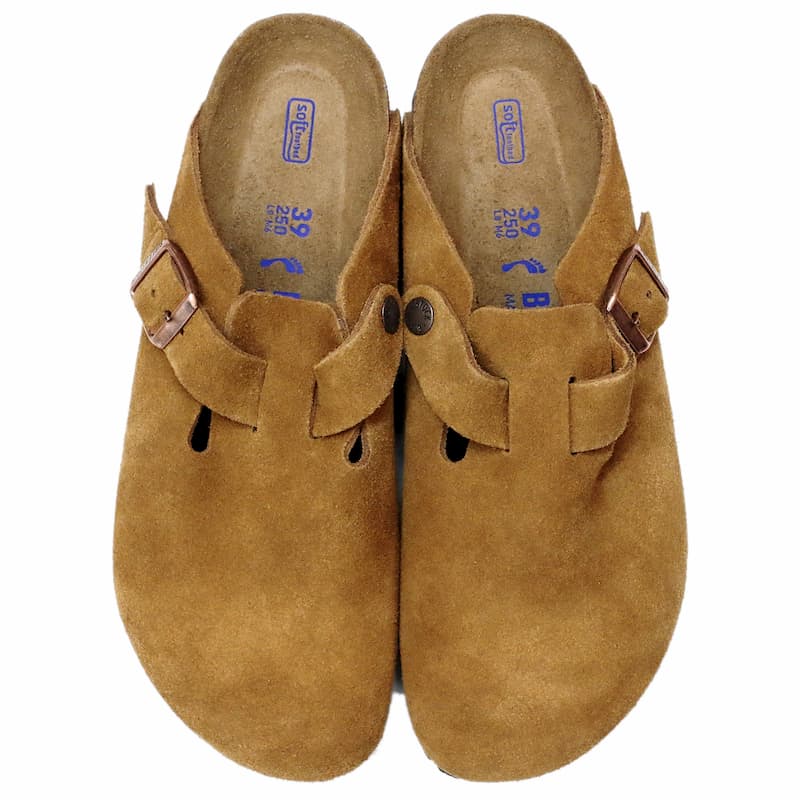 [BIRKENSTOCK] ボストン スエード ソフトフットベット：MINK