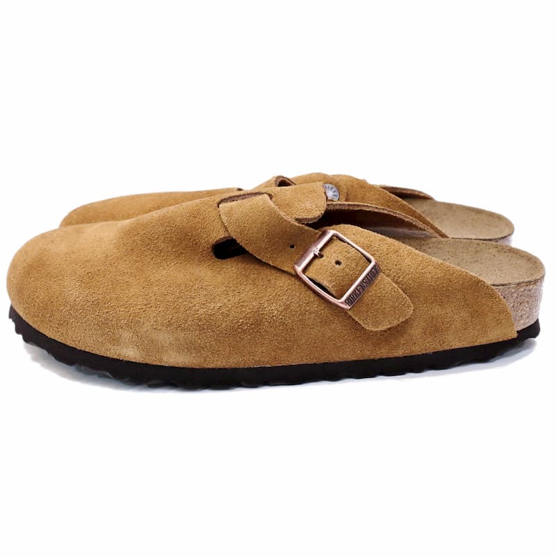 [BIRKENSTOCK] ボストン スエード ソフトフットベット：MINK