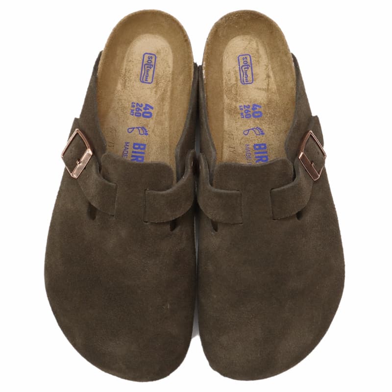 [BIRKENSTOCK] ボストン スエード ソフトフットベット：MOCHA