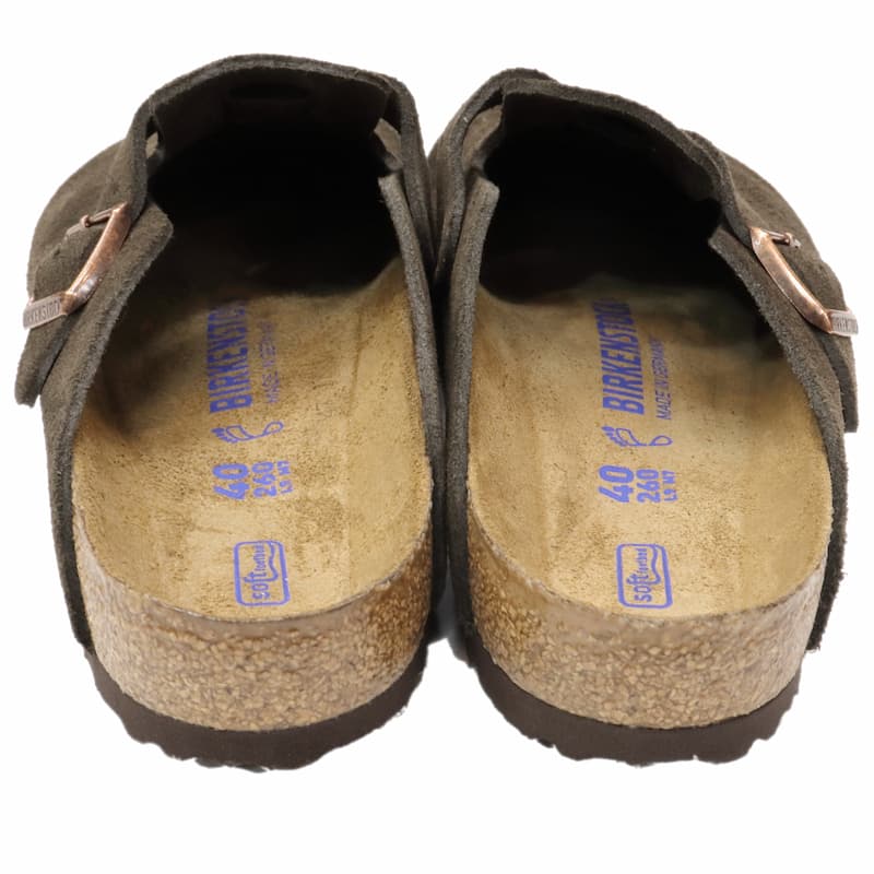 [BIRKENSTOCK] ボストン スエード ソフトフットベット：MOCHA