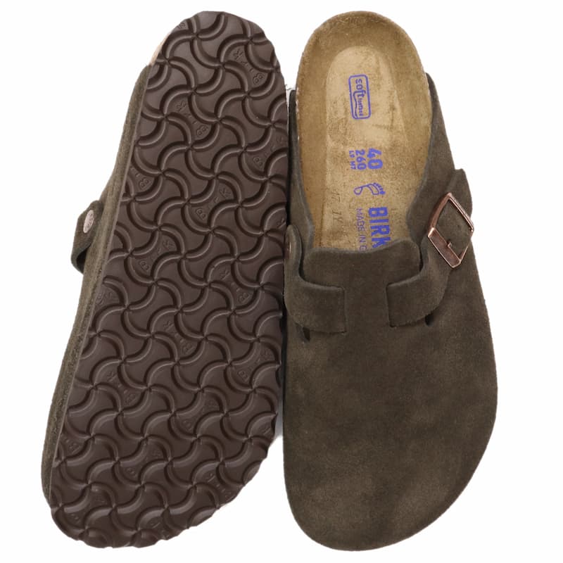 [BIRKENSTOCK] ボストン スエード ソフトフットベット：MOCHA