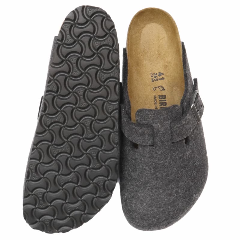 [BIRKENSTOCK] ボストン ウールフェルト：ANTHRACITE