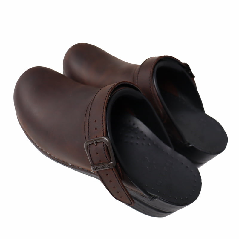 [DANSKO] INGRIDオープンヒールクロッグス｜238-780202/ブラウンAntique Brown/ブラックBlack