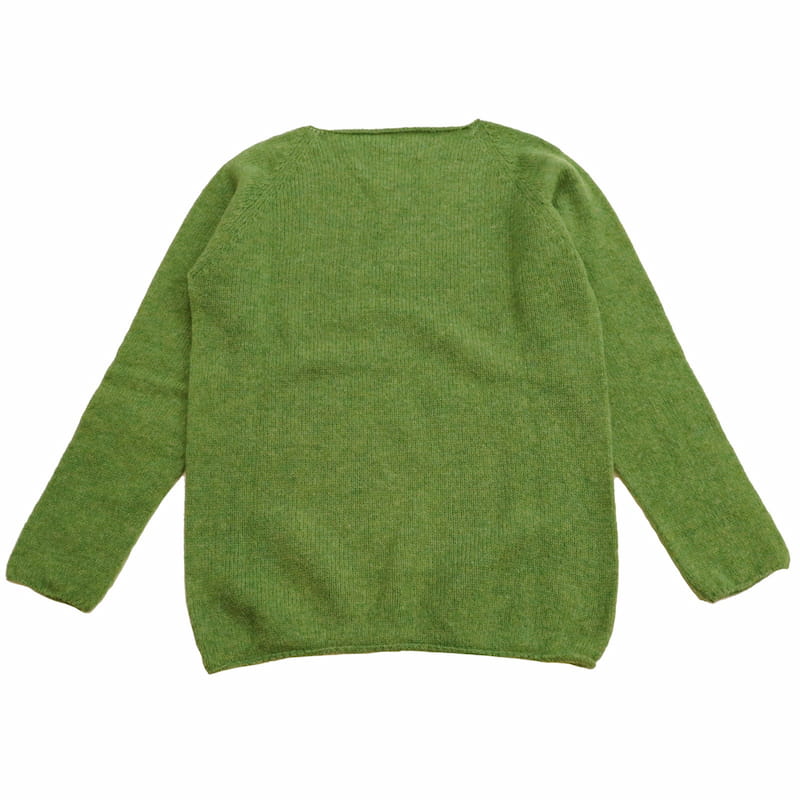 [Nor'easterly TRADITION] L/S WIDE NECK ニット｜13-001 /CRABAPPLEグリーン