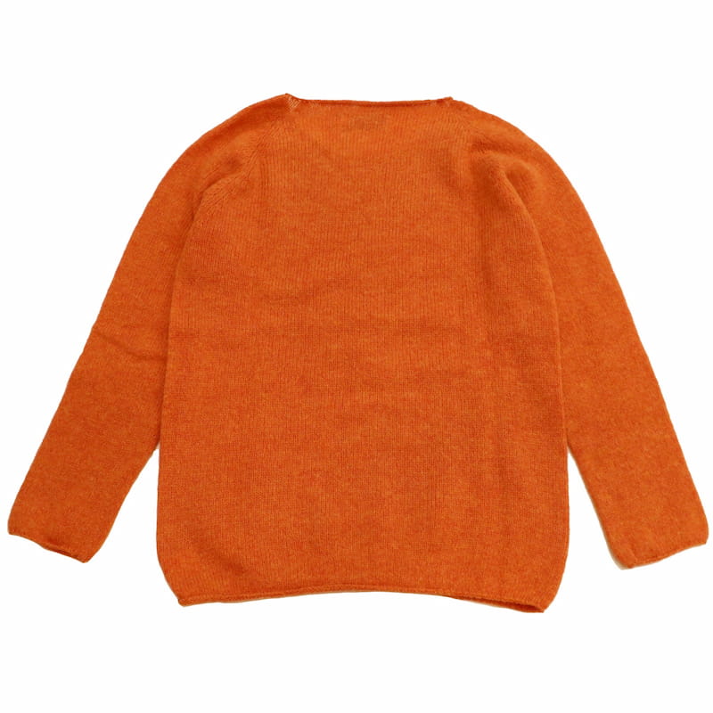 [Nor'easterly TRADITION] L/S WIDE NECK ニット｜13-001 /JAFFAオレンジ