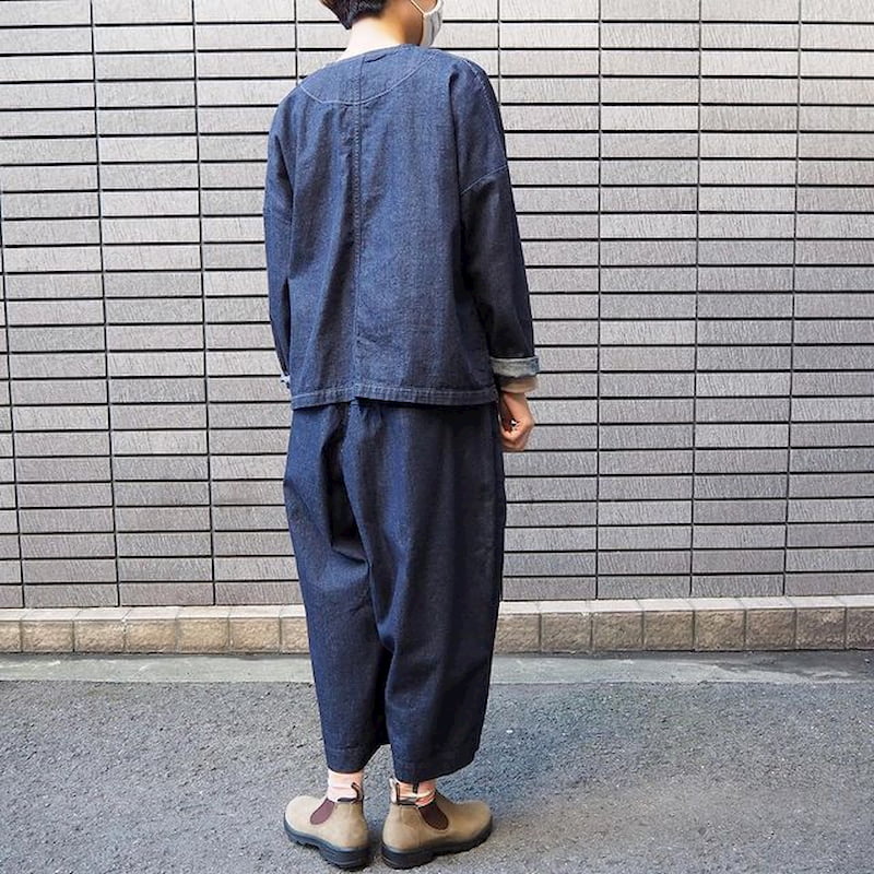 [HARVESTY] アトリエジャケット｜A31802 /IVORY /INDIGO ONE WASH