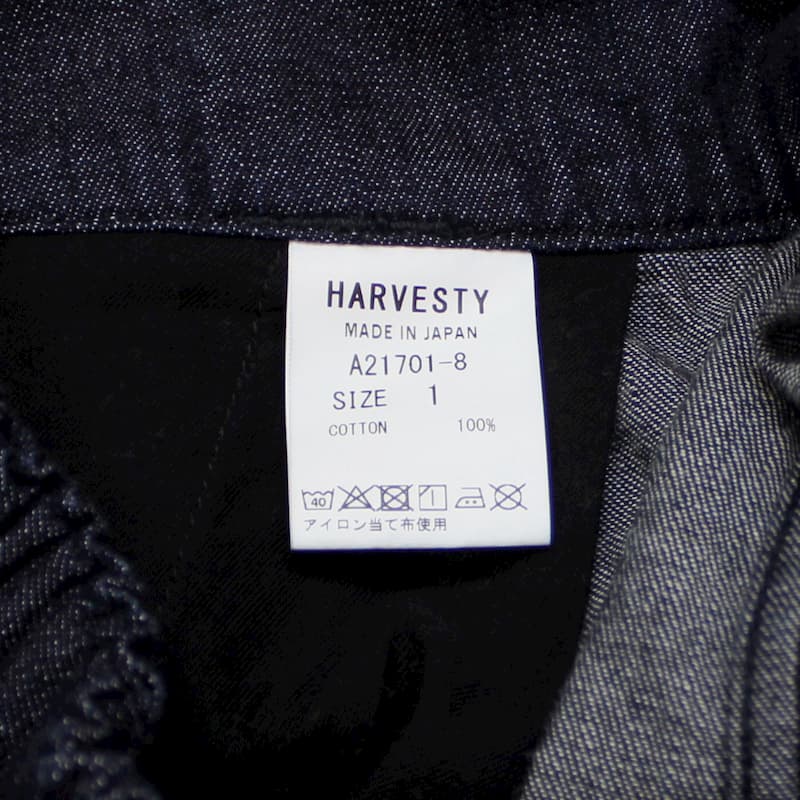 [HARVESTY]  DENIM WIDE EGG PANTS｜A21701 /ONE WASH