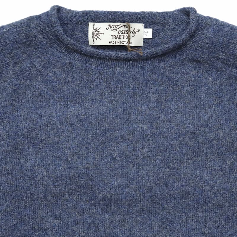 [Nor'easterly TRADITION] ROLL NECK ニット 21-002：DENIM