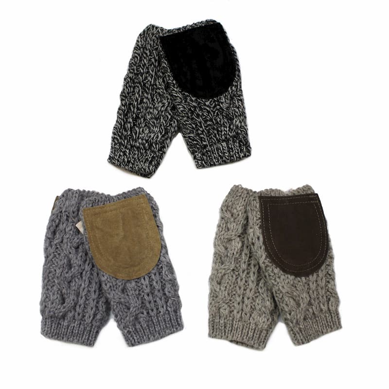 [HIGHLAND2000] Open finger mitten with suede｜HL190311ベージュ /グレー /ブラック｜OTHER