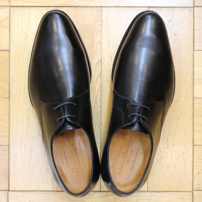 [Jalan Sriwijaya] 98406 プレーントゥ レザーソール：CALF BLACK