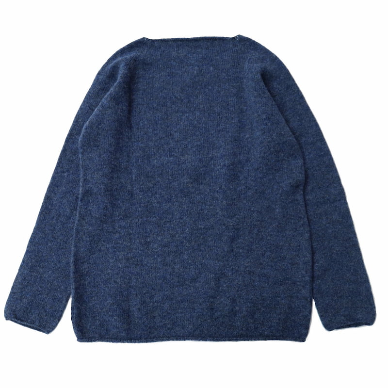 [Nor'easterly TRADITION] L/S WIDE NECK ニット｜13-001 /DENIM