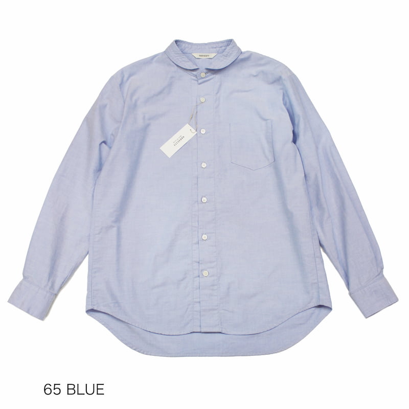 [HARVESTY] ROUND COLLAR SHIRTS(ラウンドカラーシャツ)｜A32008 /11OFF WHITE /21PINK /65BLUE