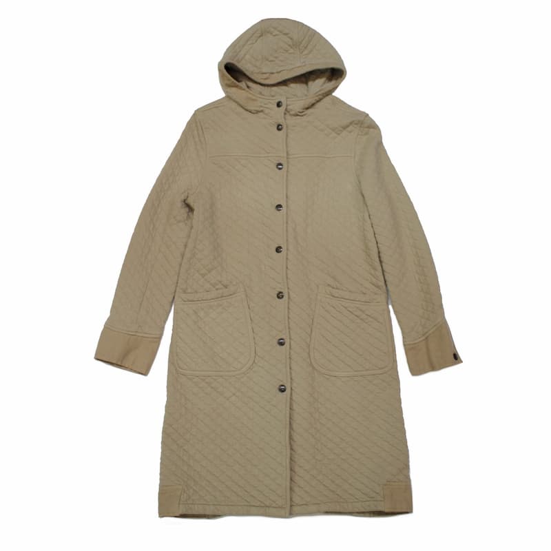 [ARMEN]  Cotton Quilt Hooded Coat｜NAM0553 /9600GRAY BEIGE