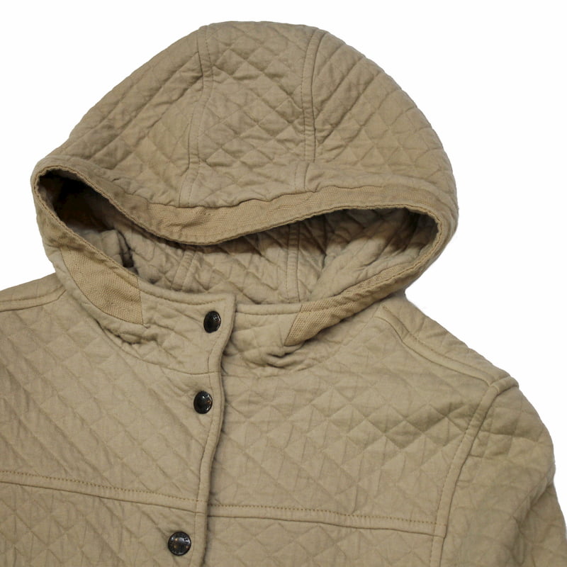 [ARMEN]  Cotton Quilt Hooded Coat｜NAM0553 /9600GRAY BEIGE