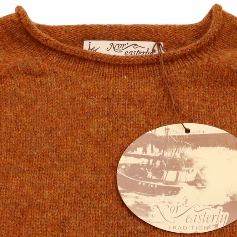 [Nor'easterly TRADITION] L/S ROLL NECK ニット｜21-002 /SIENNAライトブラウン