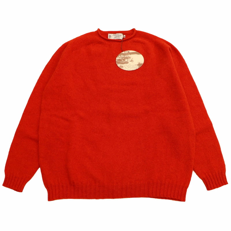 [Nor'easterly TRADITION] L/S ROLL NECK ニット｜21-002 /SCARLETレッド