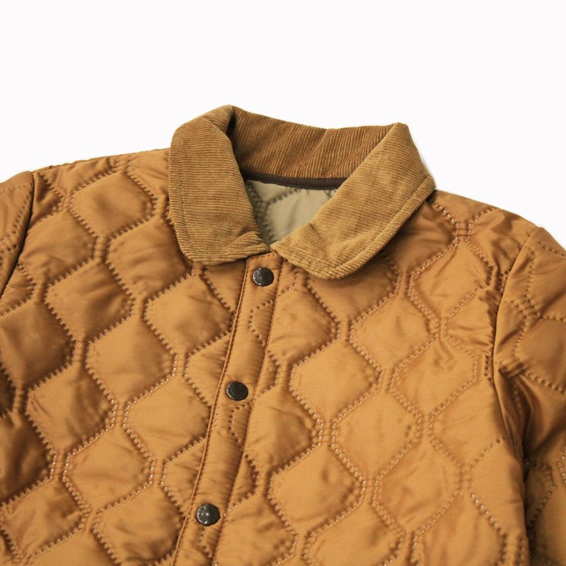 [ARMEN]Plain Polyester/Plain Polyester HEAT QUILT HORSE RIDING JACKET(8420TAN/IRAQ)｜NAM1482PP