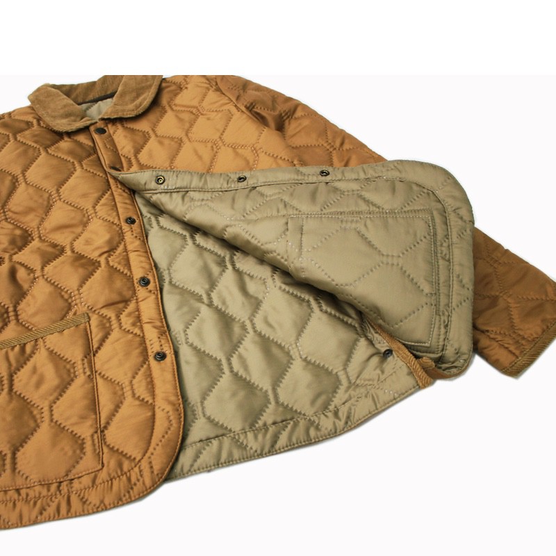 [ARMEN]Plain Polyester/Plain Polyester HEAT QUILT HORSE RIDING JACKET(8420TAN/IRAQ)｜NAM1482PP