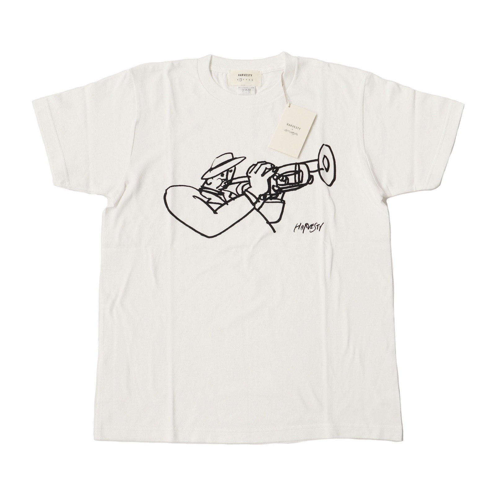 Harvestyハーベスティー Printed Tシャツtrumpet A 11オフホワイト 19ブラック Bless Online Store Harvestyハーベスティー Printed Tシャツtrumpet A 11オフホワイト 19ブラック Bless Online Store
