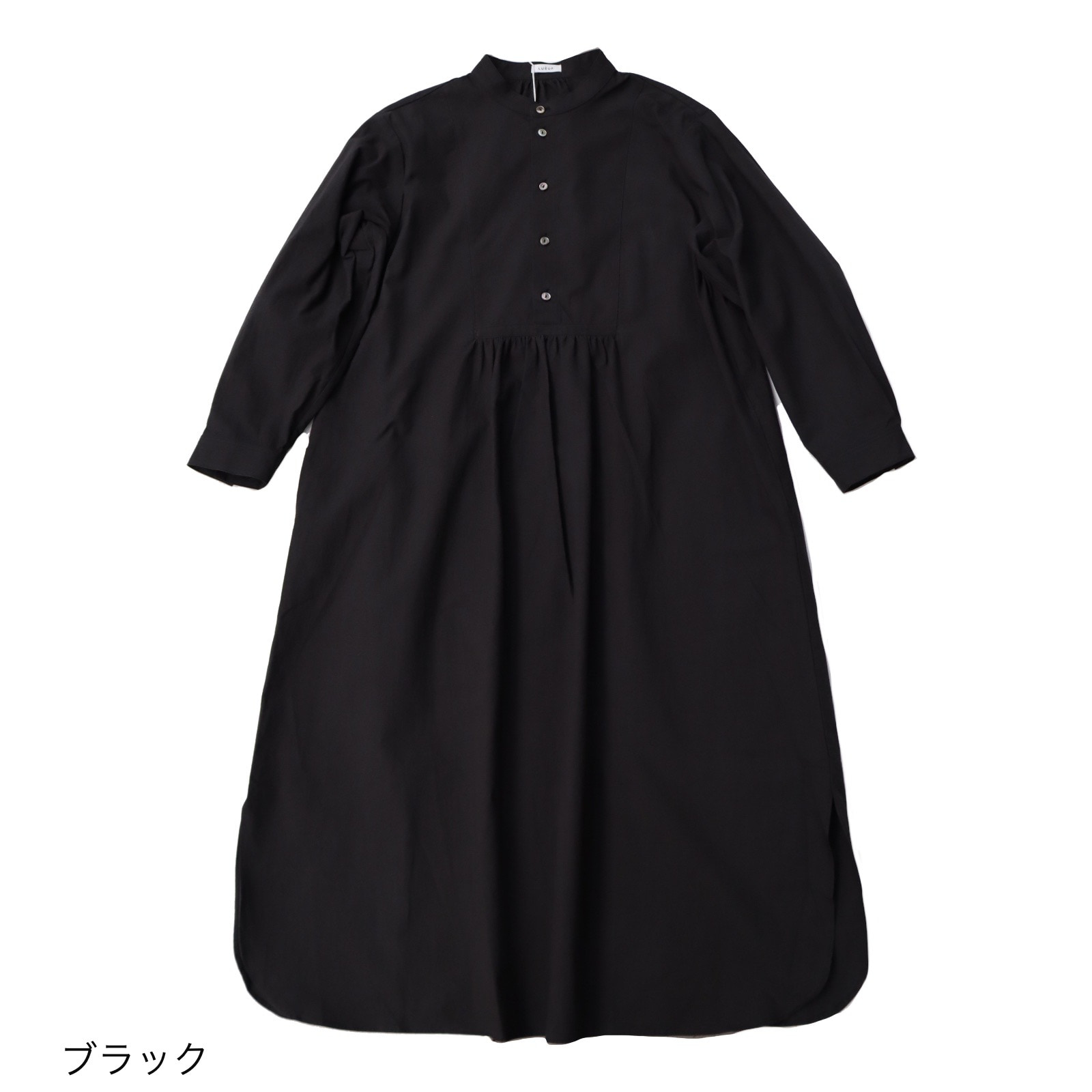 LUEUFルフ】コットンクラシカルワンピース｜S330518/B.REDレッド/D.BLK ...