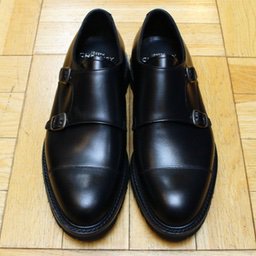 [CHEANEY] ブリスワーズ ダブルモンク ビブラムライト：BLACKイメージ