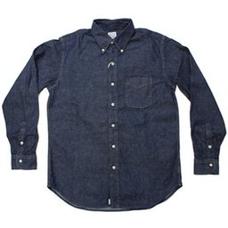[orSlow] ボタンダウンシャツ #01-8012：DENIM ONE WASHイメージ