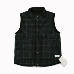 [ARMEN] WOOL CHECK REVERSIBLE VEST (49Cブラックウォッチ)｜ NAM9984WCイメージ