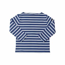 [SAINT JAMES KIDS] OUESSANTウエッソン｜BLEUFAIENCEマッドブルー×NEIGE白イメージ