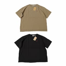 [Gramicci MENS] ONE POINT SLIT TEEワンポイントスリットTシャツ｜GUT-21S008 /ASH /BLACKイメージ