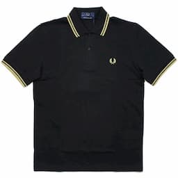 [FRED PERRY] ツインティップ フレッドペリーシャツ（ポロ）M12：157=BK/CHAMPイメージ