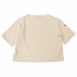 [SAINT JAMES] 20JC TEE LOOSE U五分袖ドロップショルダー｜ECRUキナリイメージ