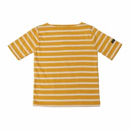 [SAINT JAMES KIDS] PIRIAC "ENFANT"ピリアック半袖｜PICALLILYサンイエロー×NEIGE白イメージ