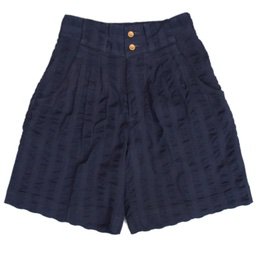 [HAVERSACK] 2タックショーツ オックスフォードサッカー：INDIGOイメージ