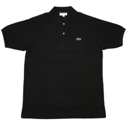 [LACOSTE MENS] ポロシャツ L1212 半袖 無地：031=BLACKイメージ