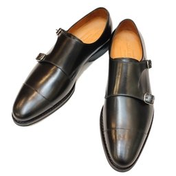 [Jalan Sriwijaya] 98374 ダブルモンクストラップ ダイナイト：CALF DARK-BROWN