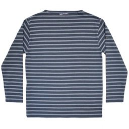 [SAINT JAMES] ウエッソン 長袖 ボーダー：MARINEマリン×JEANS杢青イメージ