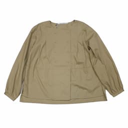 [Kelen] Orishi コットンブロードクロスダブルボタンブラウス | LKL20FBL8 /BEIGE /Sイメージ