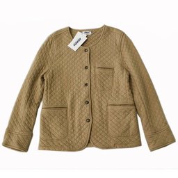 [ARMEN]  Cotton Quilt Nocollar JKT｜NAM1407(9600GRAY BEIGE)イメージ