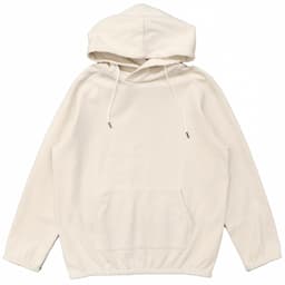 [RE clothing] コットンジャージ プルオーバーパーカー：WHITEイメージ