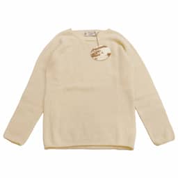 [Nor'easterly TRADITION] L/S WIDE NECK ニット｜13-001 /CREAMオフホワイトイメージ