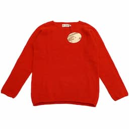 [Nor'easterly TRADITION] L/S WIDE NECK ニット｜13-001 /SCARLETレッドイメージ